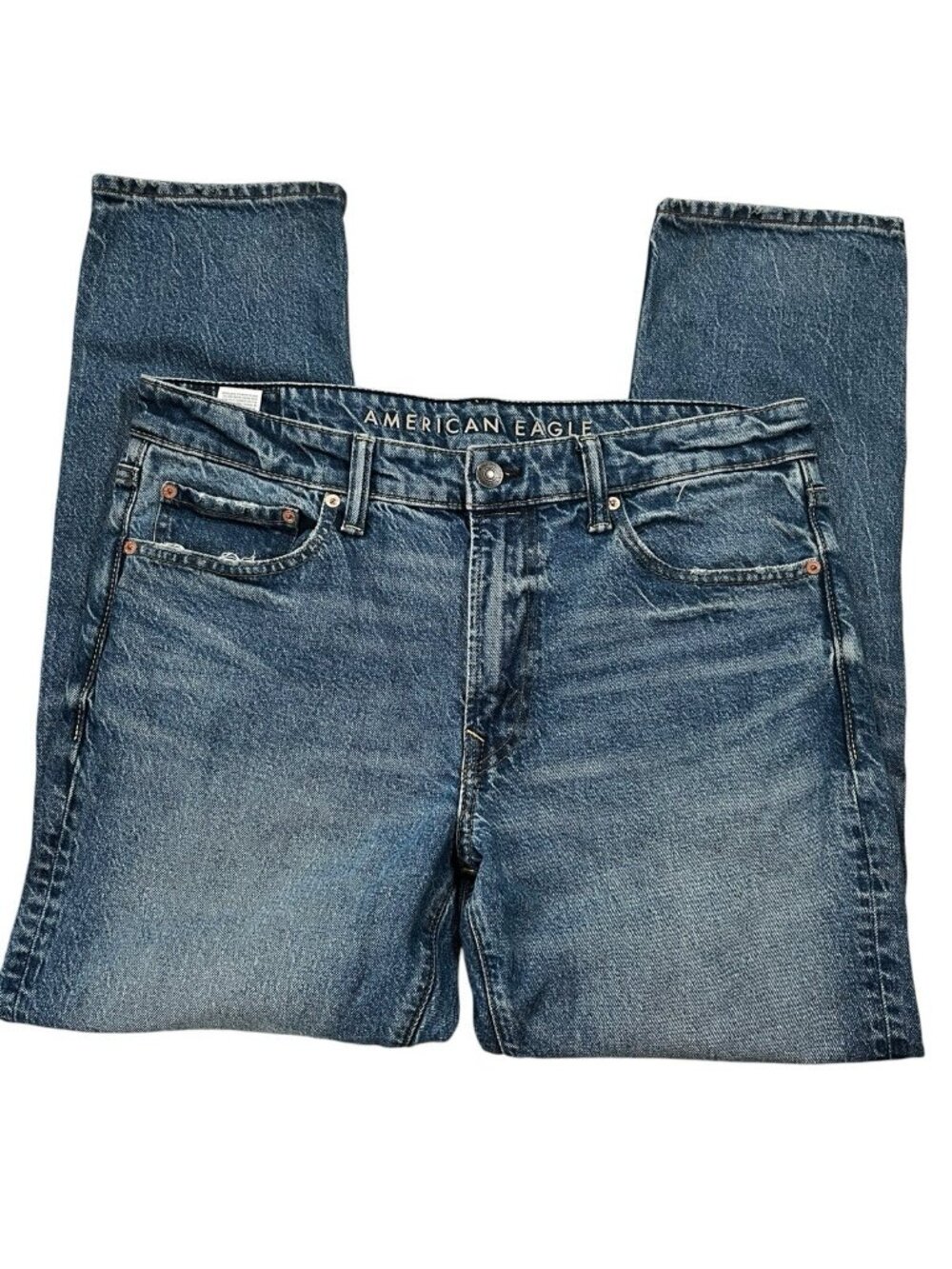 American Eagle Slim Straight Distressed stretch Jeans Men's 34(36) x 32(29.5)